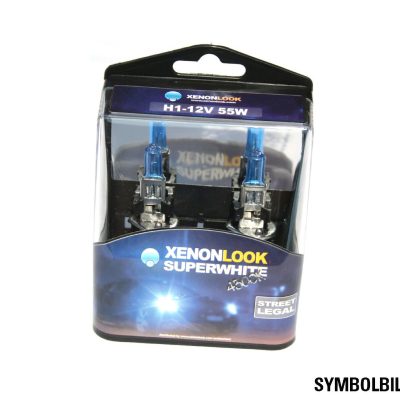 Ampoule halogène XENON (paire) Superwhite - 4300°K 12V/60-55W H4