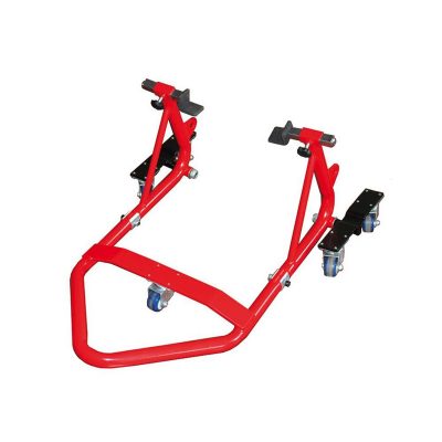 Bequille moto arrière mobile avec adaptateur, capacité de charge 500kg