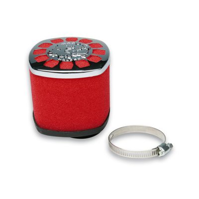 Filtre à air Malossi E14 (raccord 38mm) rouge PHBL