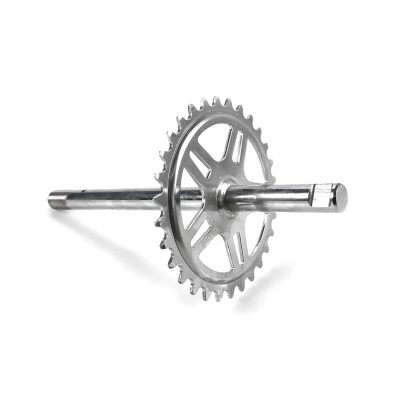 Axe de pédalier ALPA avec couronne 30 dents (Ø 15.8 x L 250mm)