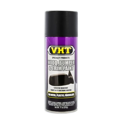 Spray VHT HOOD BUMPER TRIM en élastique résistant noir >93°C (400ml)