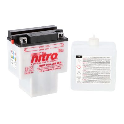 Batterie HYB16A-AB Nitro ouverte avec pack acide (HNB16A-AB)