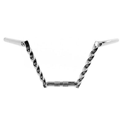 Guidon torsadé 20 V torsadé, acier chromé