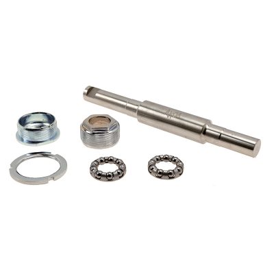 Axe de pédalier court complet, inox, vélomoteurs type Sachs 50/2 182mm