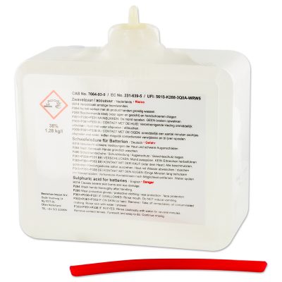 Bidon acide batterie 750ml 38% (électrolyte)