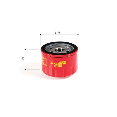Filtre à huile Malossi RED CHILLI rouge (comme COF084, HF184)