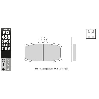 Plaquettes de frein Galfer offroad sinter