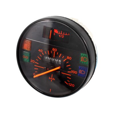 Compteur Piaggio Vespa PK50/80 S Lusso, PK 100, PK/PX 125/150, 0-120Km/h orange