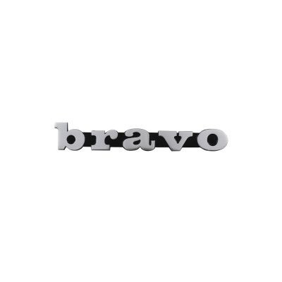 Emblème BRAVO 130x20mm protections latérales Piaggio Bravo mono/vario à cliper