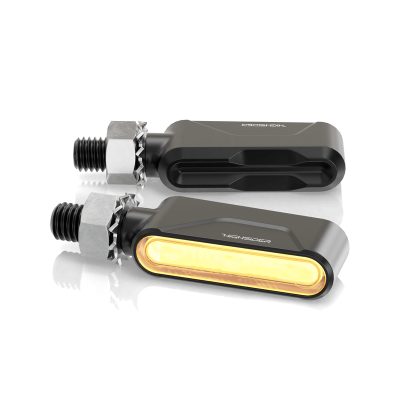 Clignotants LED HIGHSIDER ESAGANO-RS noir/fumé E-Hom