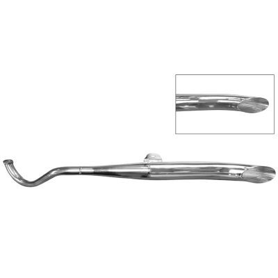 Pot échappement Side Pipe 28mm Puch Maxi E50 1-pièce chromé