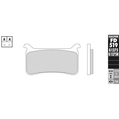 Plaquettes de frein Galfer Racing