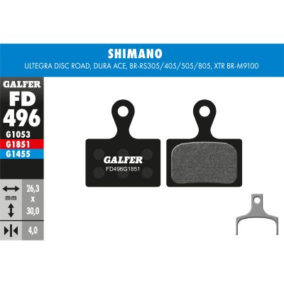 Plaquettes de frein vélo Galfer Bike advanced (SHIMANO)