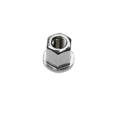 Ecrou MOPED KINGS M6/1 x 12mm chromé - pour flasque d'echappement