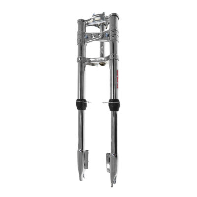 Fourche télescopique chromée inversée