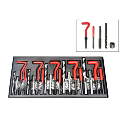 Boite de Hélicoils M5 + M6 + M8 + M10 + M12 complet (de 131 pcs)