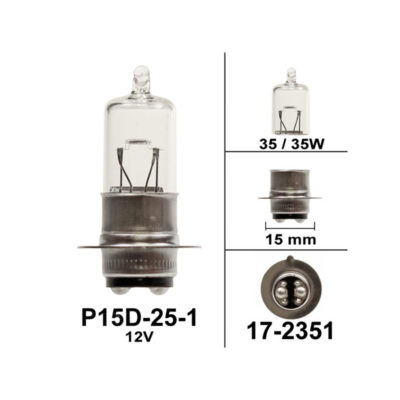 Ampoule P15D-25-1 12V 35/35W Flösser (Scooter Kymco/China)