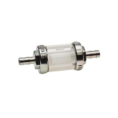 Filtre à essence (Ø 6mm) chromé démontable