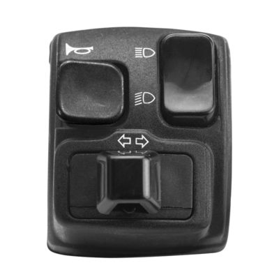 Commutateur Domino lumière, clignotant, stop, klaxon (bouton noir)