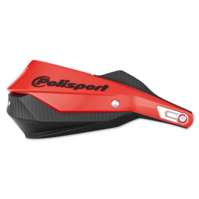 Protège-mains alu Trail Blazer rouge/noir kit fixation inclus