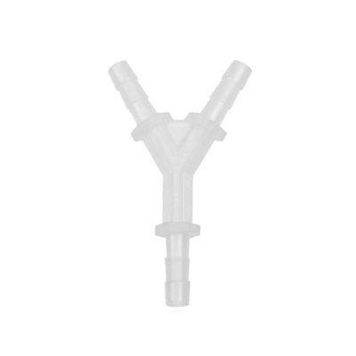Connecteur en Y forme 4mm pour tuyau d'essence, d'huile, poumon blanc