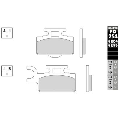 Plaquettes de frein Galfer pour offroad