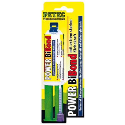 Colle Power Bibond PETEC 2 composants pour métal/plastique/bois etc. (24ml)