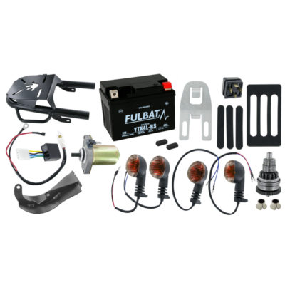 Kit électrique Bye Bike avec démarreur, clignotants et porte-pagages