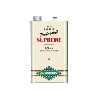 Huile moteur 4T SAE 30 Motorex CLASSIC LINE SUPREME motos anciennes 5 L