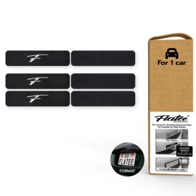 Support plaque Flatee ORIGINE sans cadre auto élevé 30x80/30x16cm