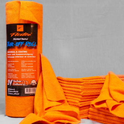 Linge microfibres Flatee TEAR-OFF ROLL orange 240gr/m2 40x40cm