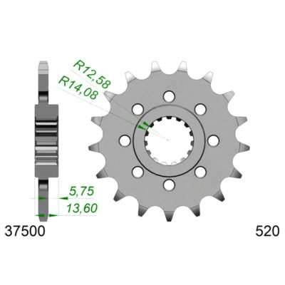 Pignon Aprilia 520/16D