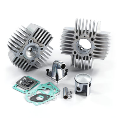 Kit cylindre membrane Polini 43.5mm Puch Maxi Alu avec culasse version 2.0