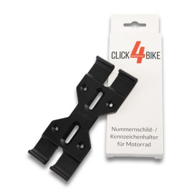 Set Support de plaque Click4Bike (sans cadre) pour moto/scooter