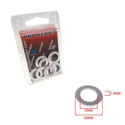 Rondelles en alu 12x20x1.5mm 10 pièces