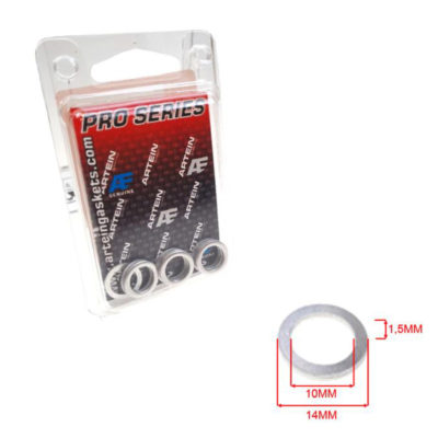 Rondelles en alu 10x14x1.5mm 10 pièces