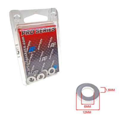 Rondelles en alu 6x12x1.5mm 10 pièces