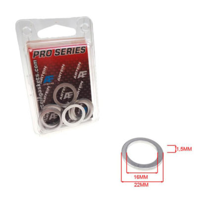 Rondelles en alu 16x22x1.5mm 10 pièces