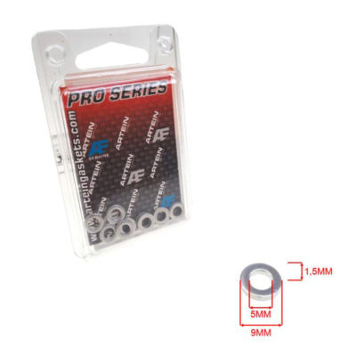 Rondelles en alu 5x9x1.5mm 10 pièces