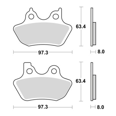 Plaquettes de frein TRW MCB778SH