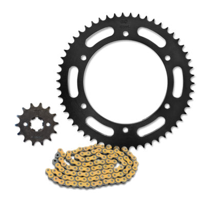 Kit chaîne AFAM 14 x 54 acier, 428 R1-G, sans O-Ring, Fantic TL 125