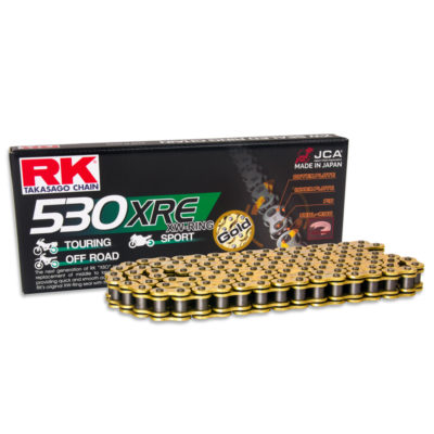 Chaîne 530 RK 530XRE 122L, XW-Ring, super-renforcée, GB (or-or)