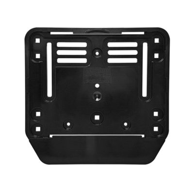 Support plaque SCOOTER/MOTO/QUAD plastique noir (lettres jaunes/blanches)