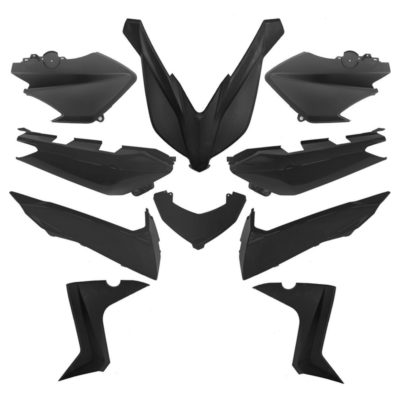 Kit habillage de 10 pièces Yamaha X-Max 125 14-17, 250, 400 14-21 noir mat
