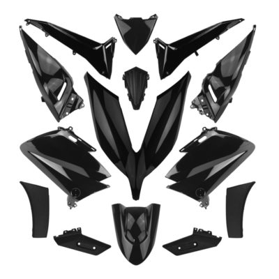 Kit habillage de 14 pièces Yamaha T-Max 530 2015-2016 noir brillant