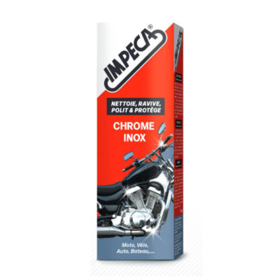 Pâte à polir pour métaux IMPECA® CHROME INOX nettoie polit protège 100g