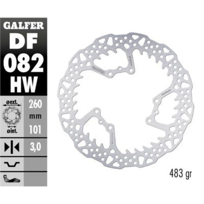 Disque de freins Galfer Disc Shark HW 260/101/3mm