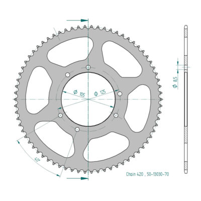 Couronne acier ESJOT 420/70D