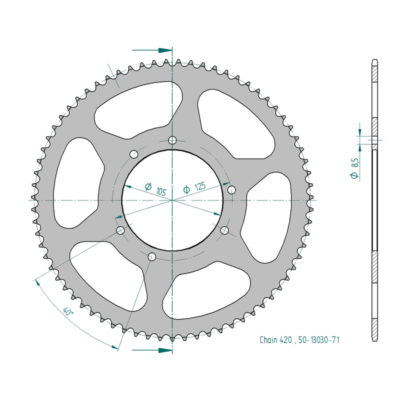 Couronne acier ESJOT 420/71D