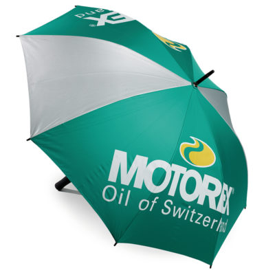 Parapluie Motorex gris/vert, diamètre 120cm